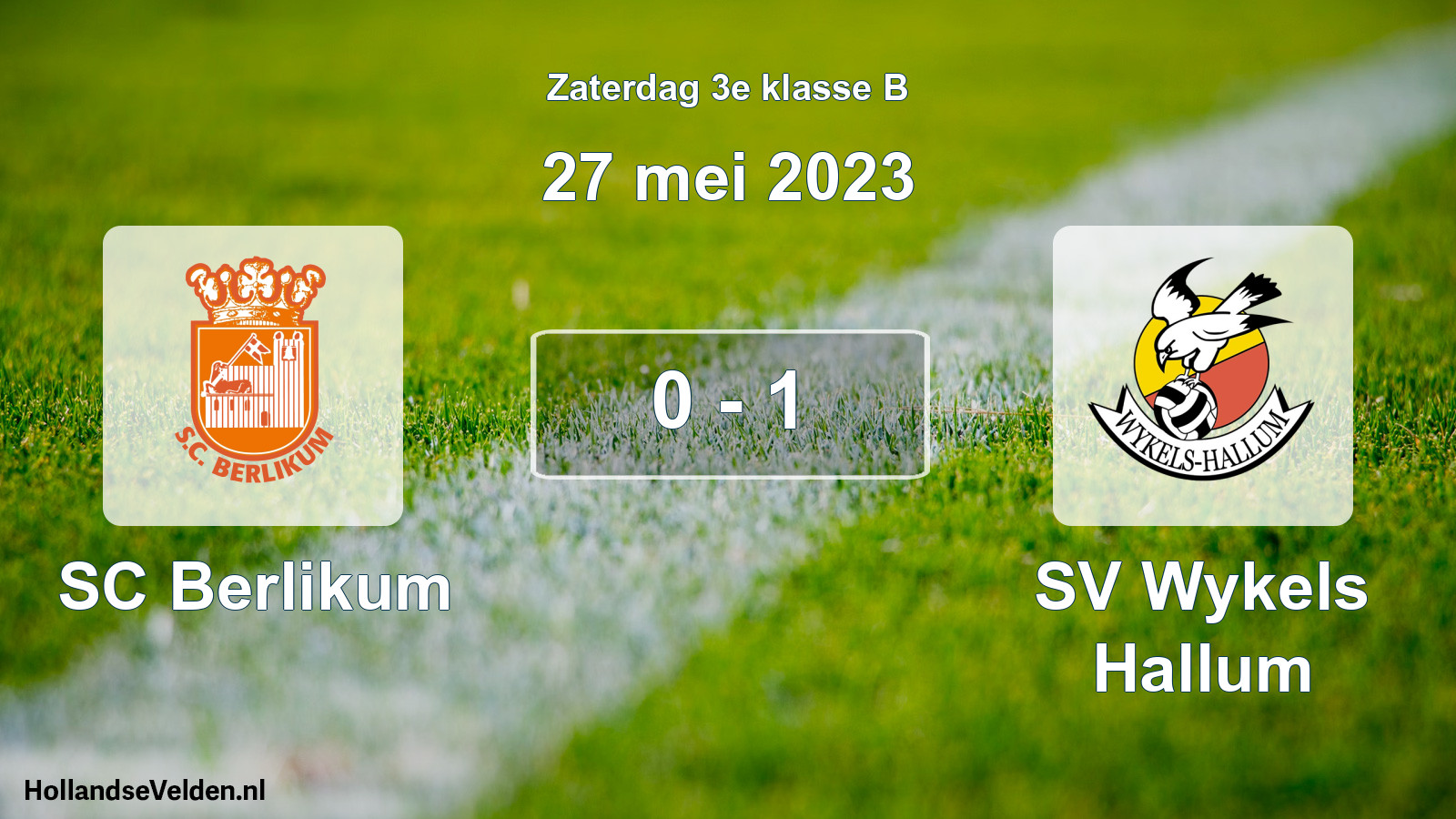 Total number of matches played: SC Berlikum - SV Wykels Hallum 0 - 1 (27 May 2023)