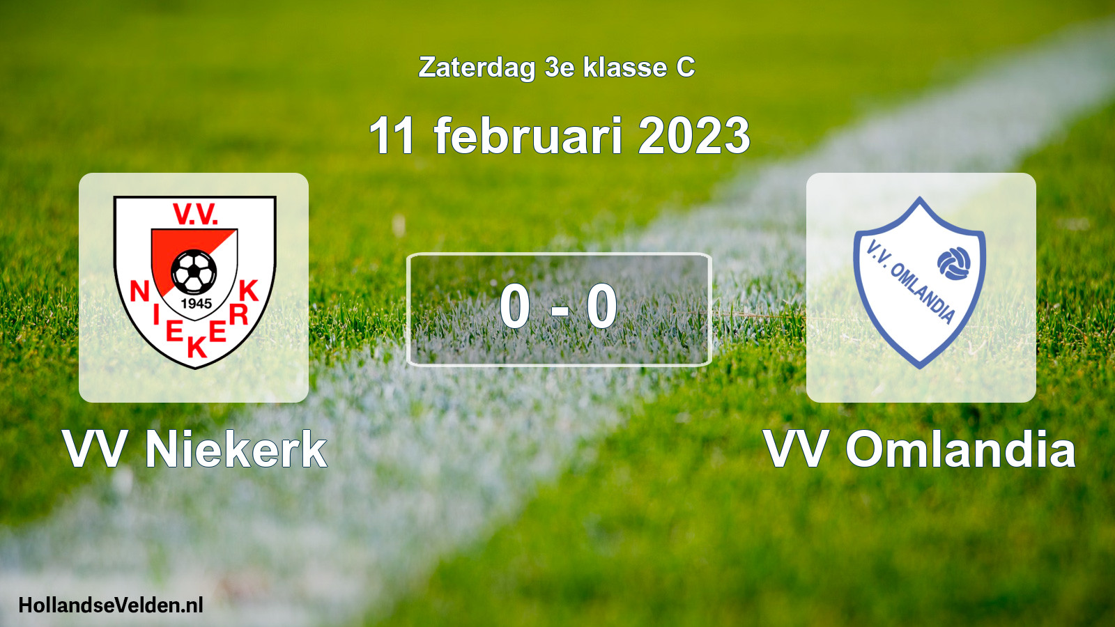 Total number of matches played: VV Niekerk - VV Omlandia 0 - 0 (11 February 2023)