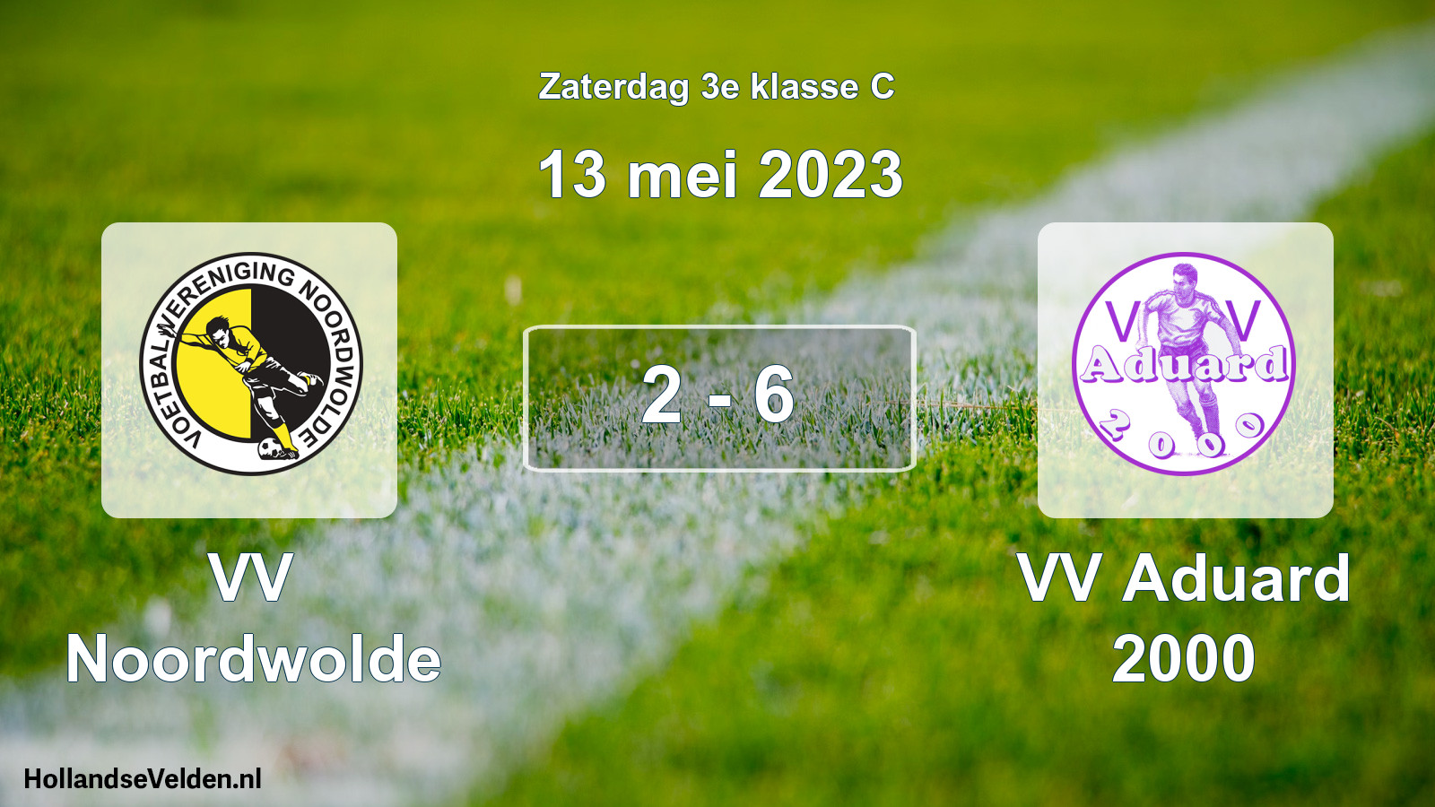 Total number of matches played: VV Noordwolde - VV Aduard 2000 2 - 6 (13 May 2023)