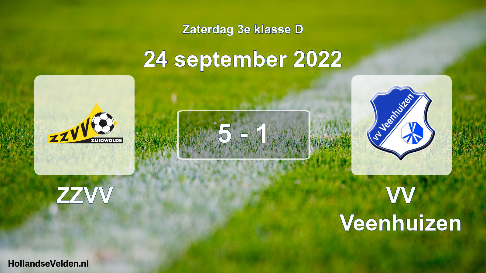 Total number of matches played: ZZVV - VV Veenhuizen 5 - 1 (24 September 2022)
