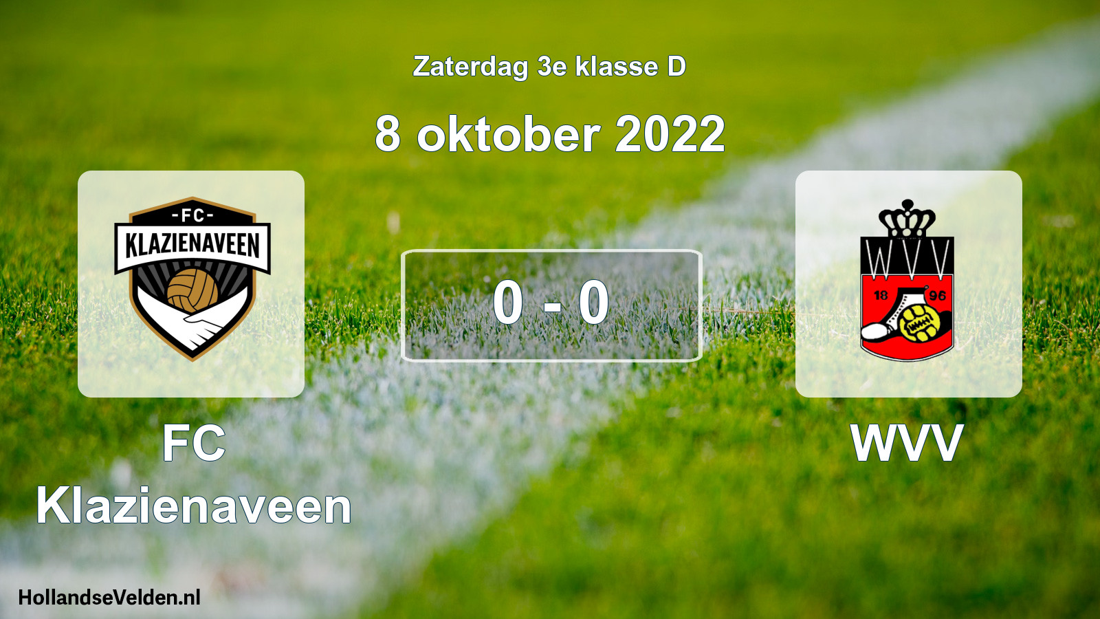 Total number of matches played: FC Klazienaveen - WVV 0 - 0 (8 October 2022)
