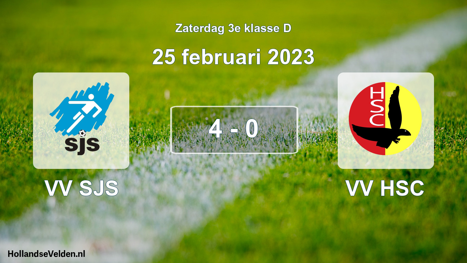 Total number of matches played: VV SJS - VV HSC 4 - 0 (25 February 2023)