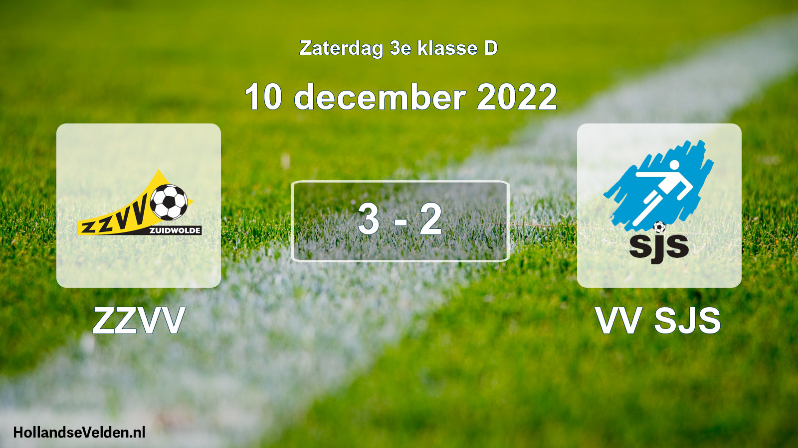 Total number of matches played: ZZVV - VV SJS 3 - 2 (10 December 2022)
