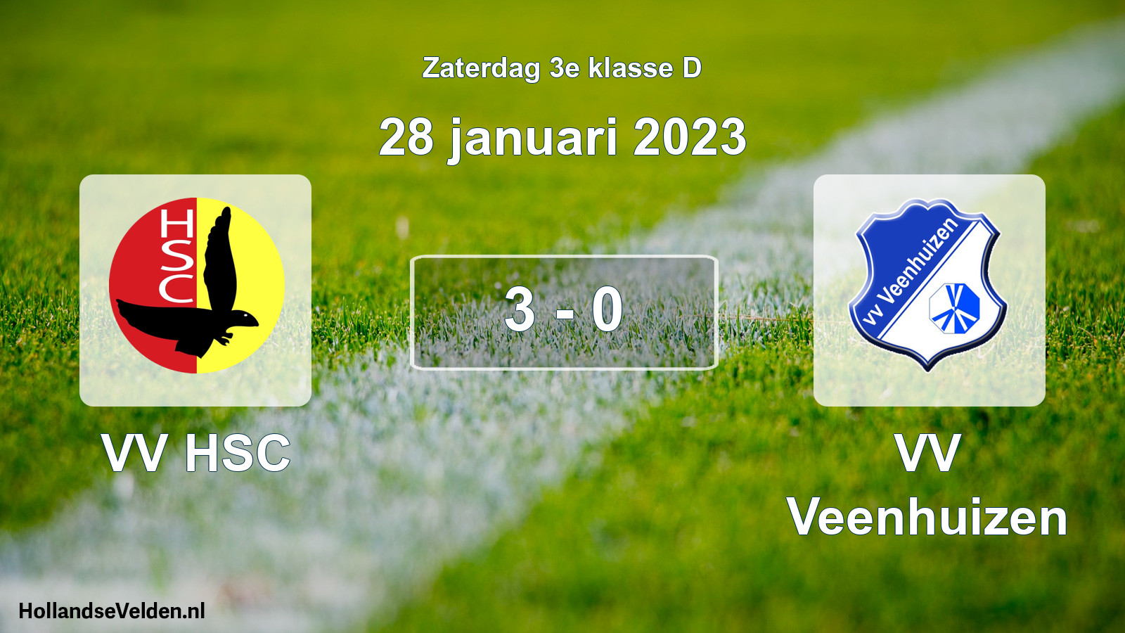 Total number of matches played: VV HSC - VV Veenhuizen 3 - 0 (28 January 2023)