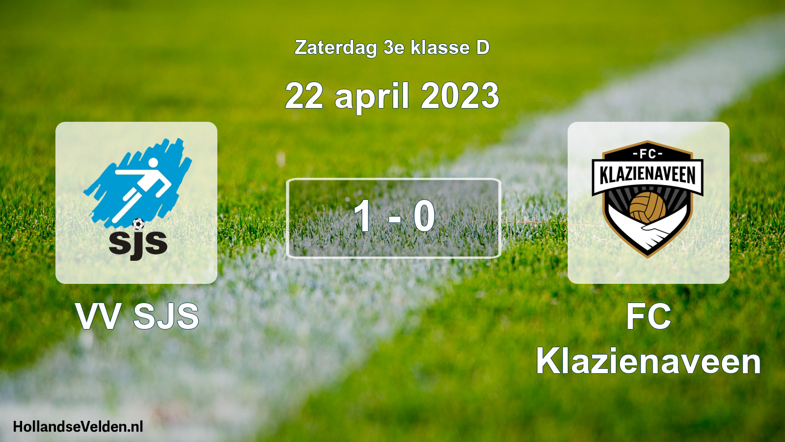 Total number of matches played: VV SJS - FC Klazienaveen 1 - 0 (22 April 2023)