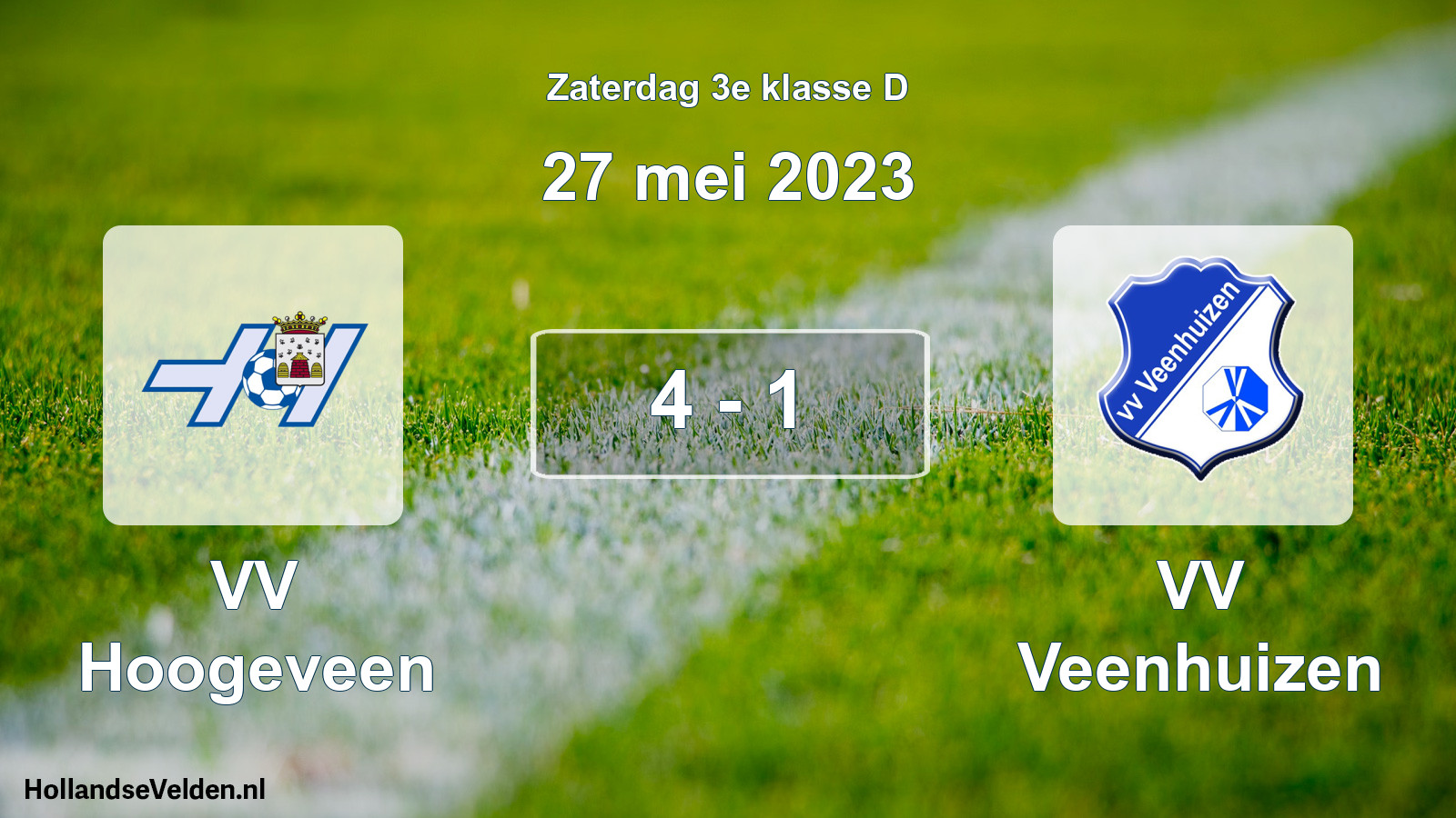 Total number of matches played: VV Hoogeveen - VV Veenhuizen 4 - 1 (27 May 2023)