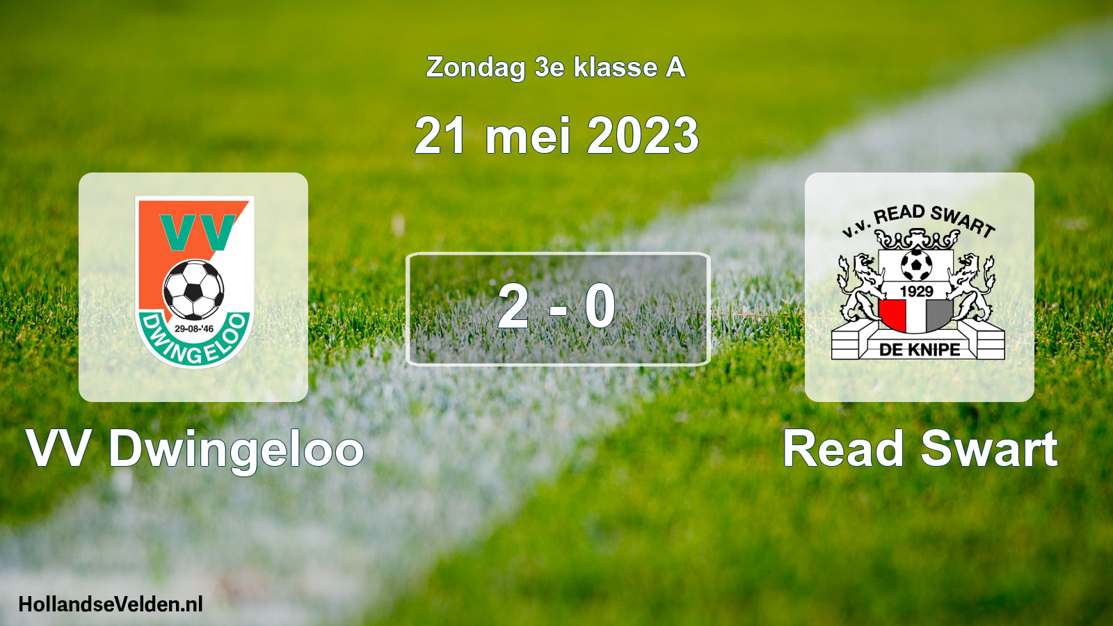 Total number of matches played: VV Dwingeloo - Read Swart 2 - 0 (21 May 2023)