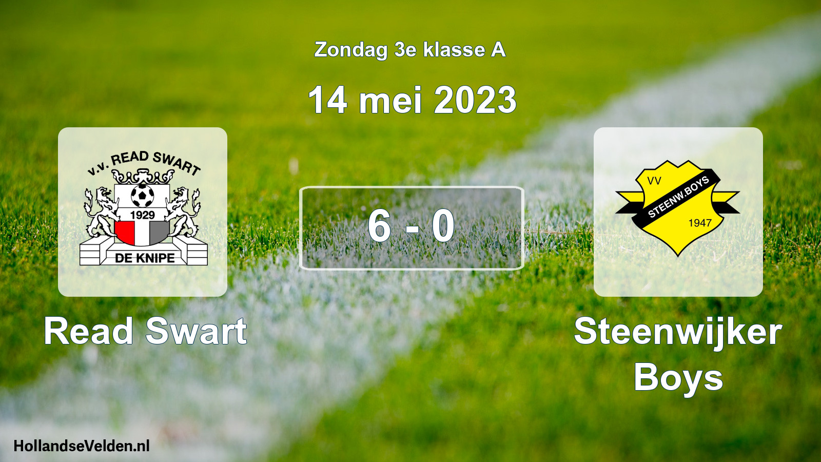 Total number of matches played: Read Swart - Steenwijker Boys 6 - 0 (14 May 2023)