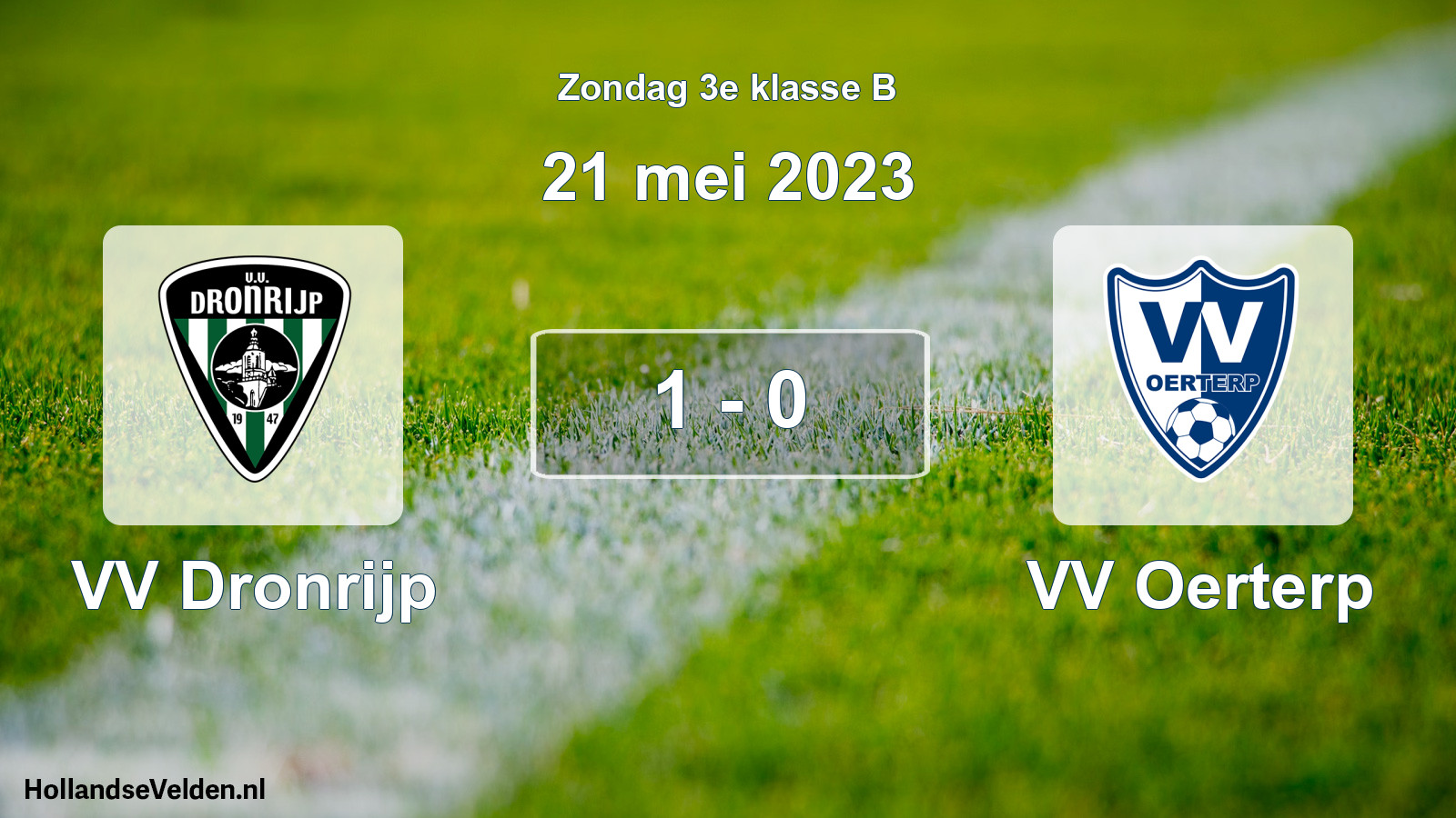 Total number of matches played: VV Dronrijp - VV Oerterp 1 - 0 (21 May 2023)