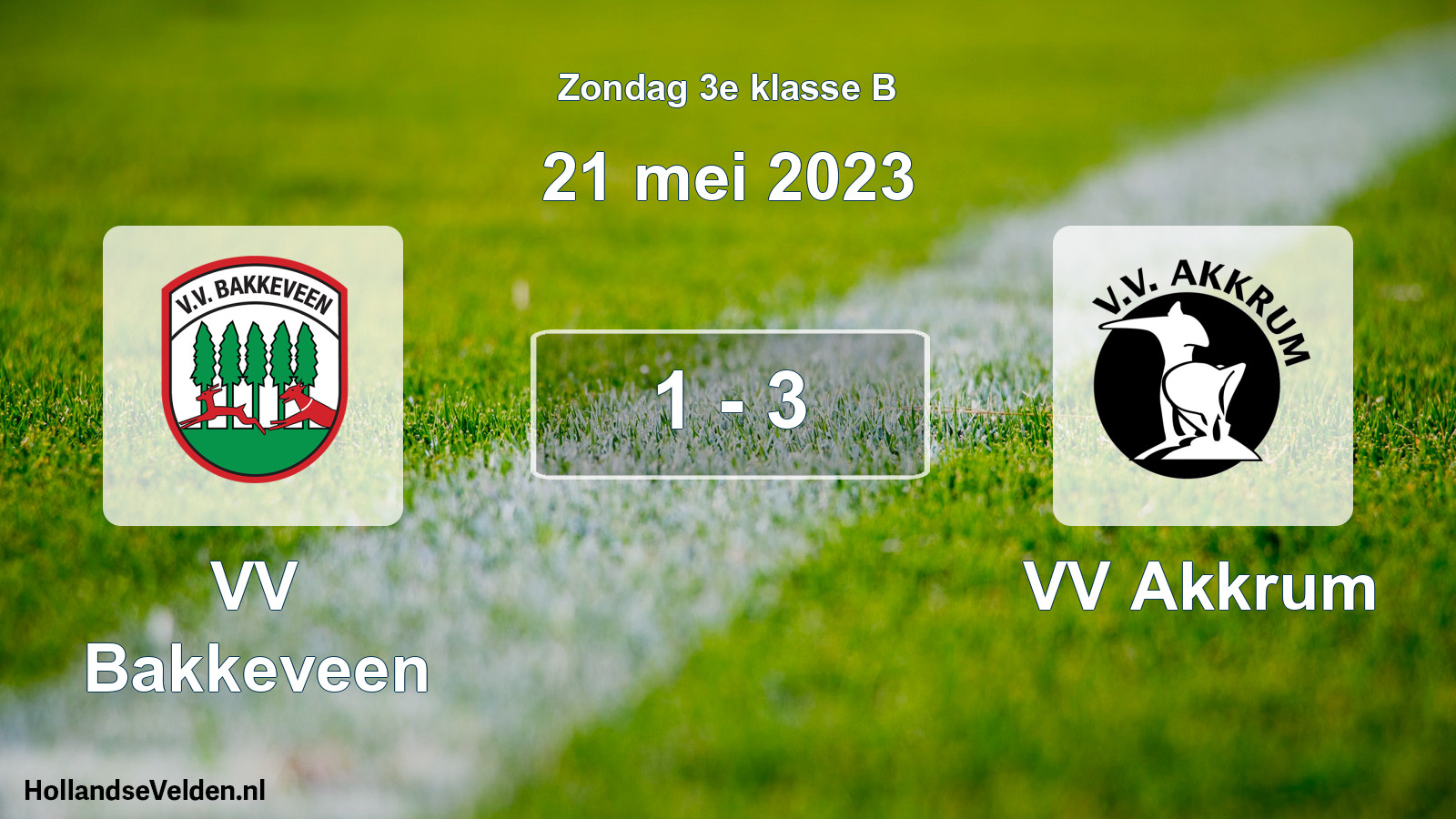 Total number of matches played: VV Bakkeveen - VV Akkrum 1 - 3 (21 May 2023)