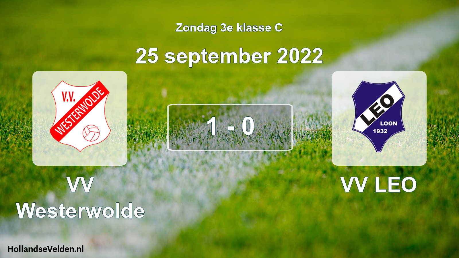 Total number of matches played: VV Westerwolde - VV LEO 1 - 0 (25 September 2022)