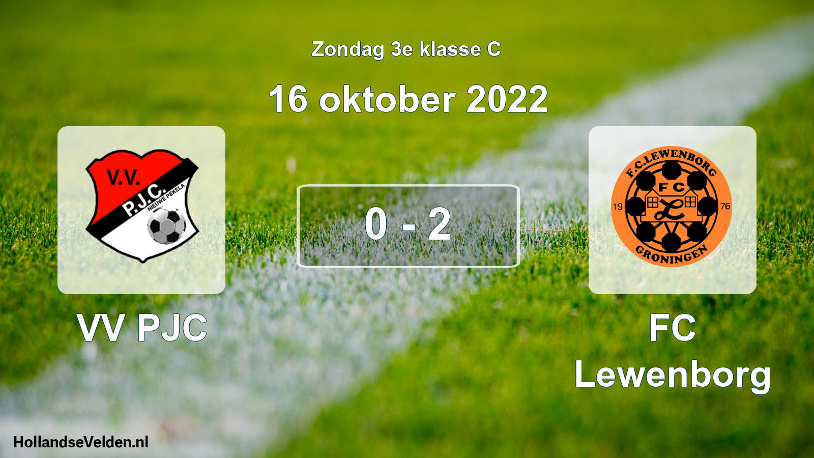 Total number of matches played: VV PJC - FC Lewenborg 0 - 2 (16 October 2022)