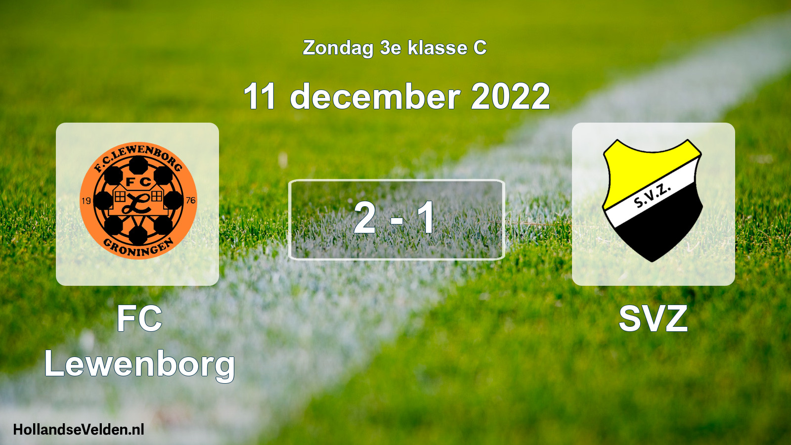 Total number of matches played: FC Lewenborg - SVZ 2 - 1 (11 December 2022)