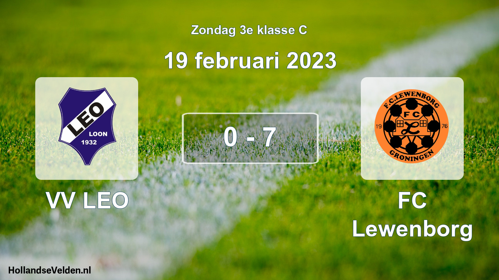 Total number of matches played: VV LEO - FC Lewenborg 0 - 7 (19 February 2023)