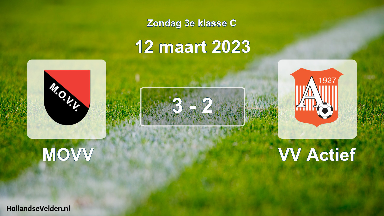 Total number of matches played: MOVV - VV Actief 3 - 2 (12 March 2023)