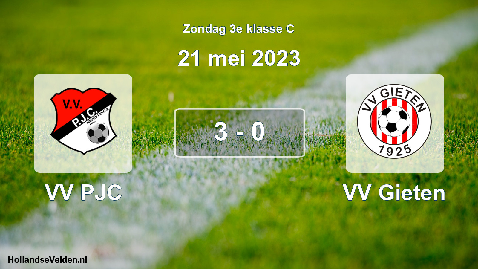 Total number of matches played: VV PJC - VV Gieten 3 - 0 (21 May 2023)