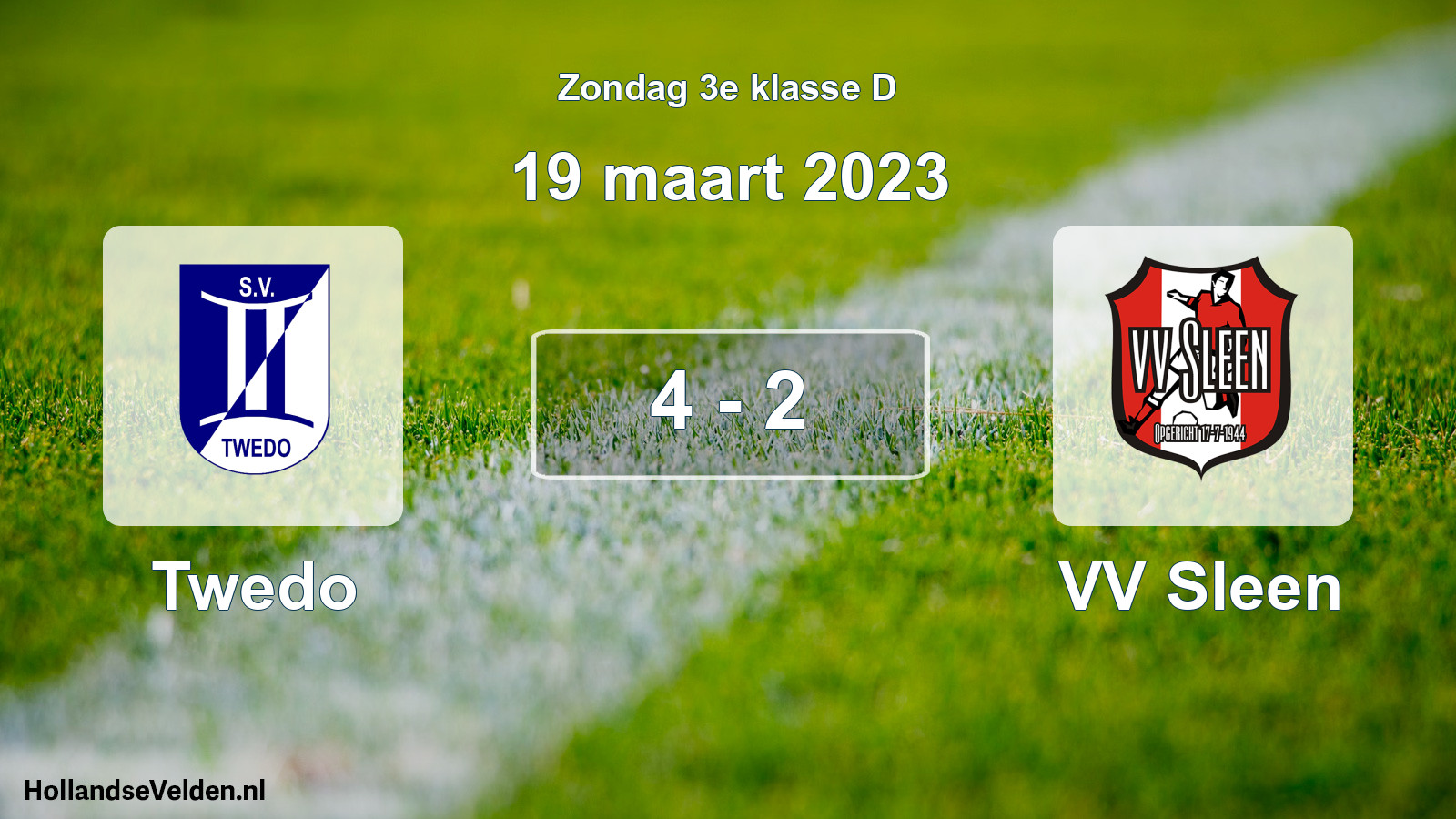 Total number of matches played: Twedo - VV Sleen 4 - 2 (19 March 2023)