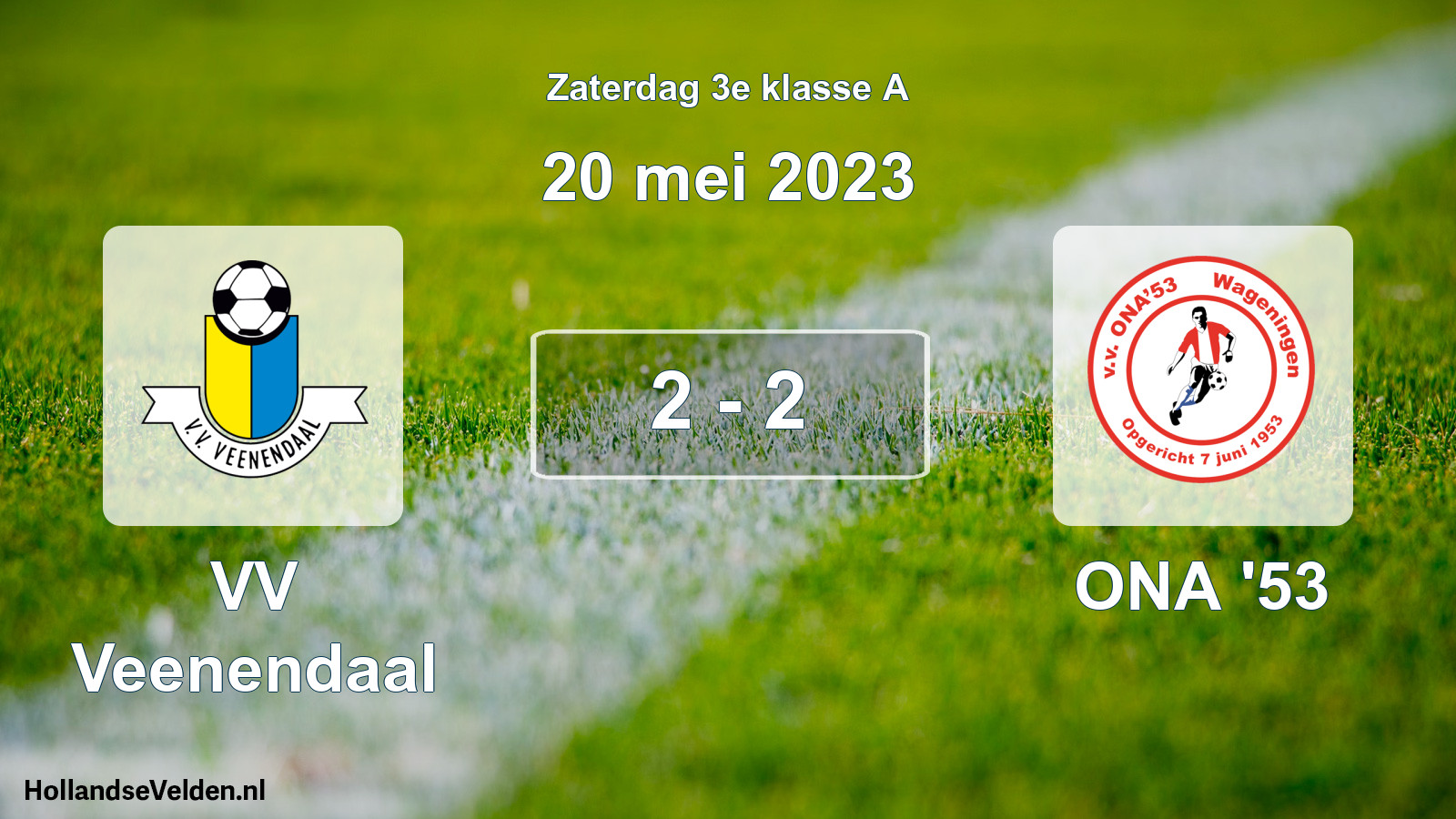 Total number of matches played: VV Veenendaal - ONA '53 2 - 2 (20 May 2023)