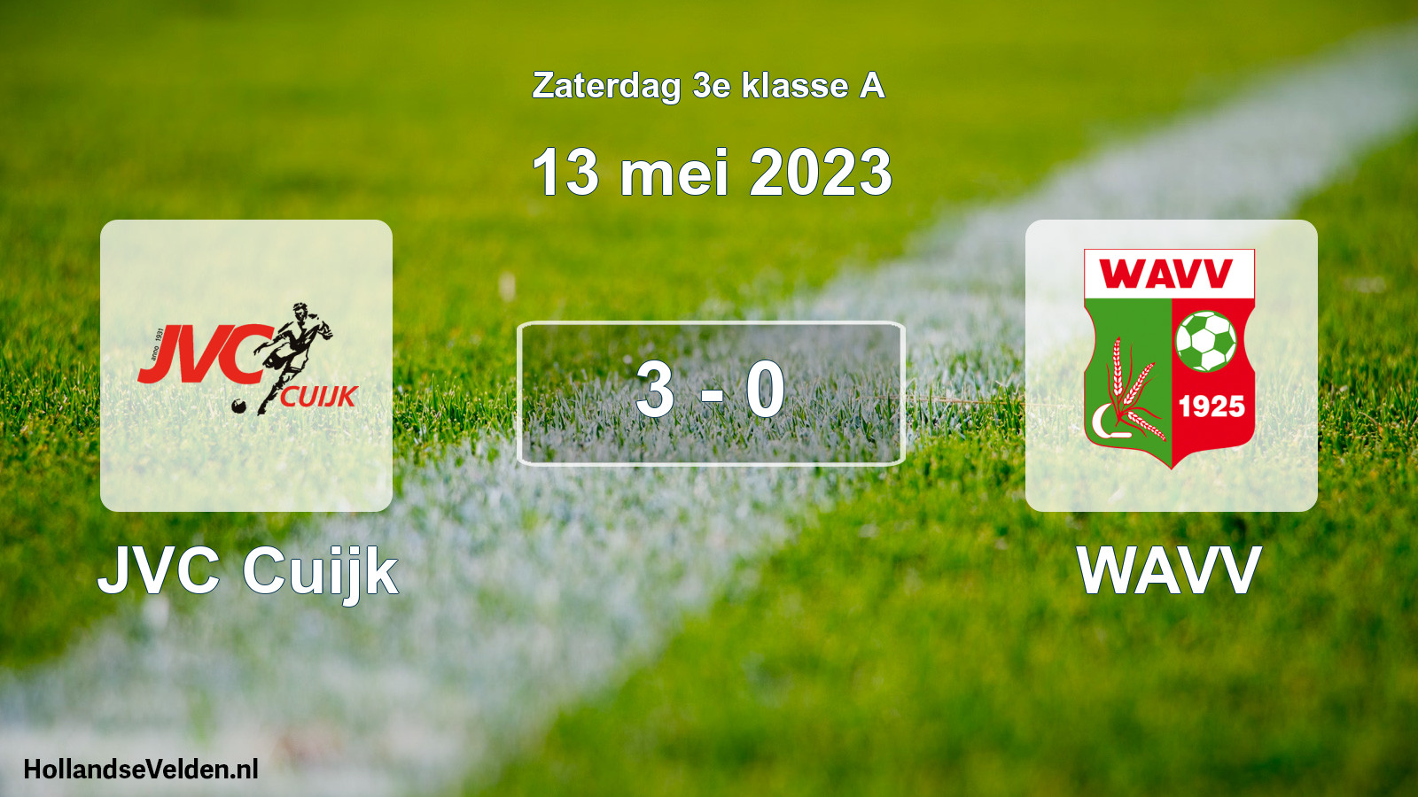 Total number of matches played: JVC Cuijk - WAVV 3 - 0 (13 May 2023)