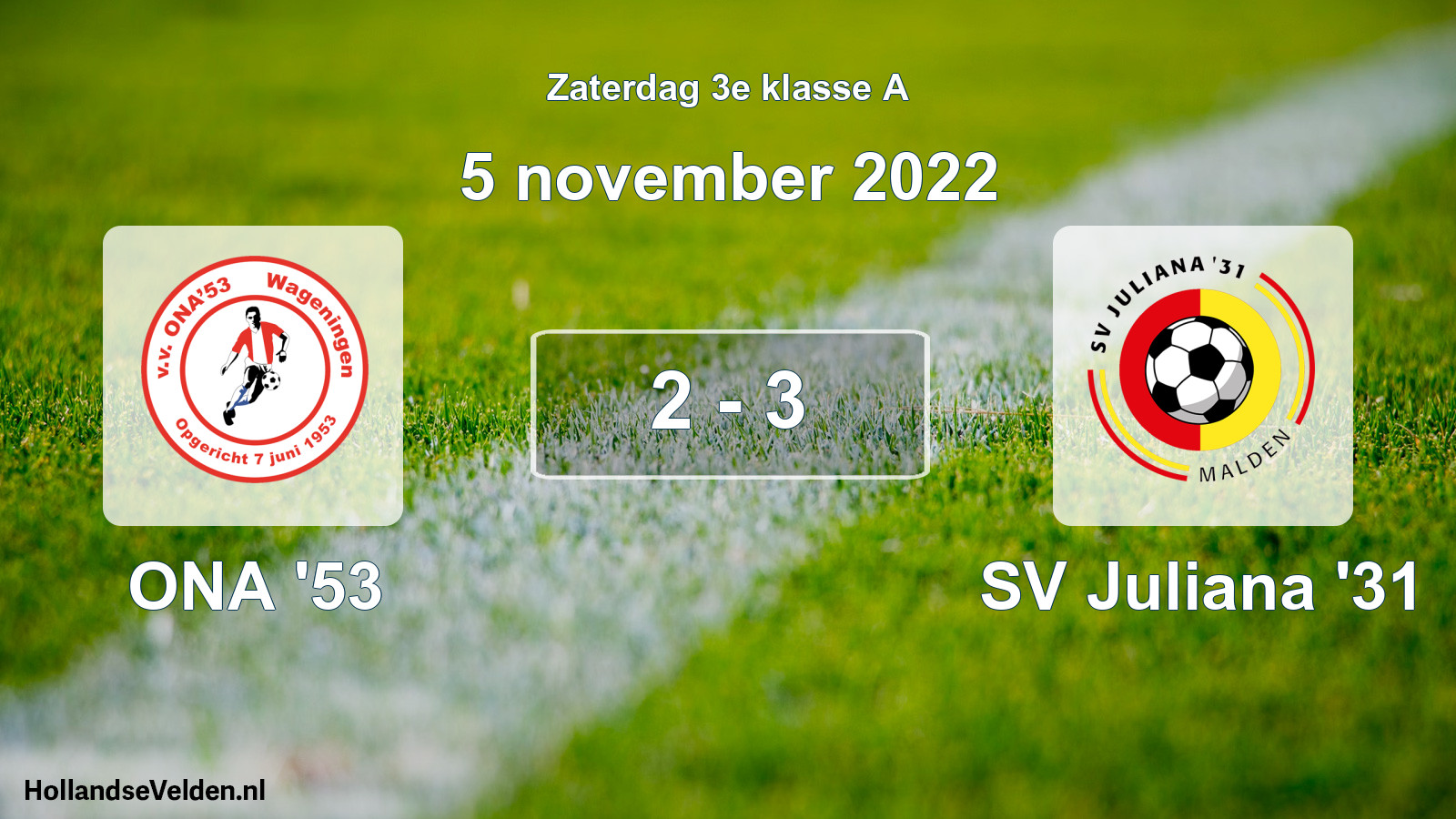 Total number of matches played: ONA '53 - SV Juliana '31 2 - 3 (5 November 2022)