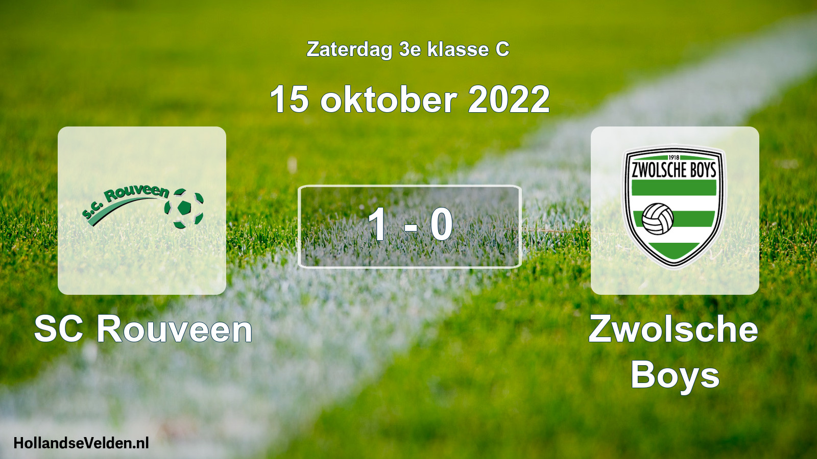 Total number of matches played: SC Rouveen - Zwolsche Boys 1 - 0 (15 October 2022)