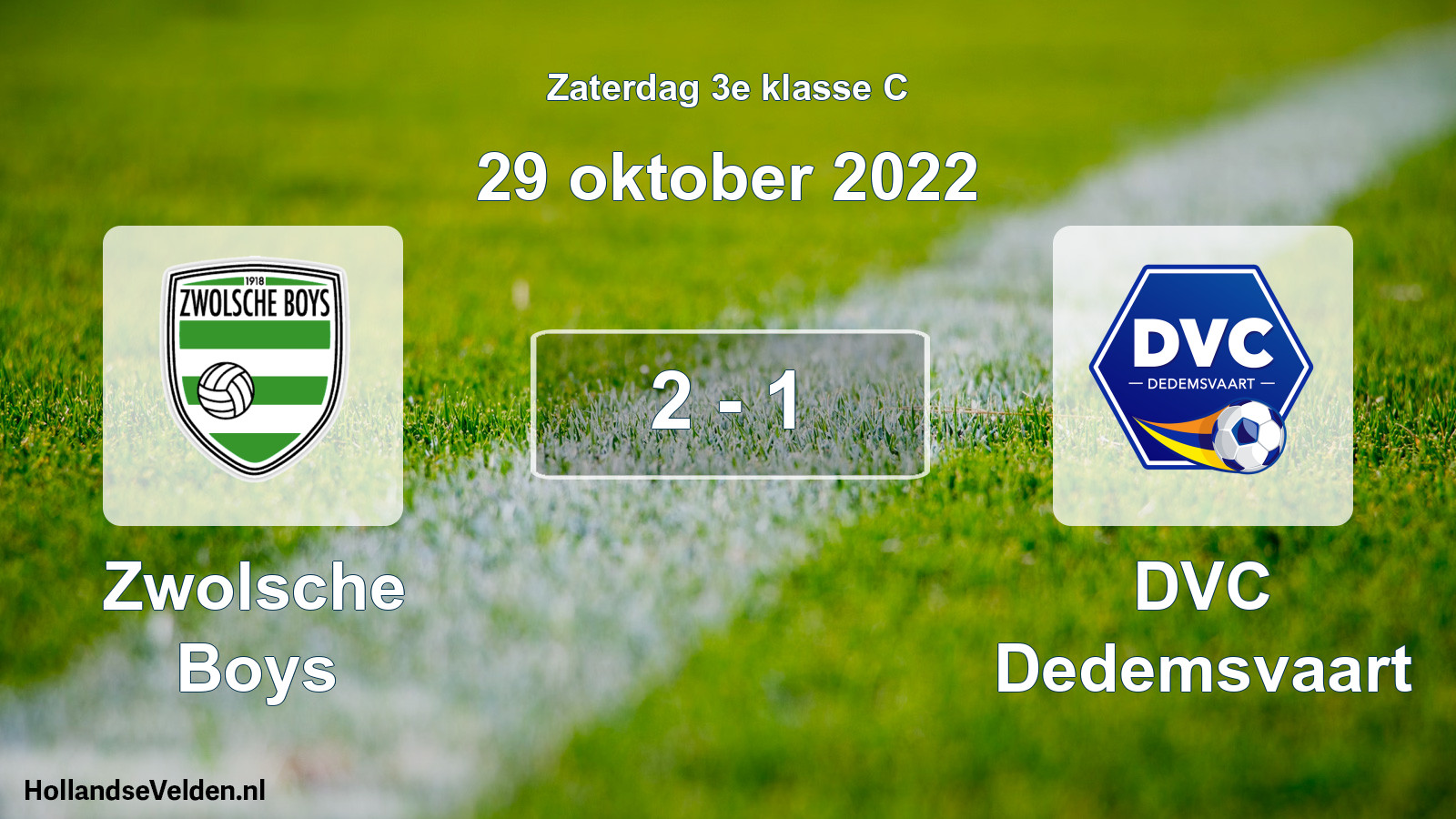 Total number of matches played: Zwolsche Boys - DVC Dedemsvaart 2 - 1 (29 October 2022)