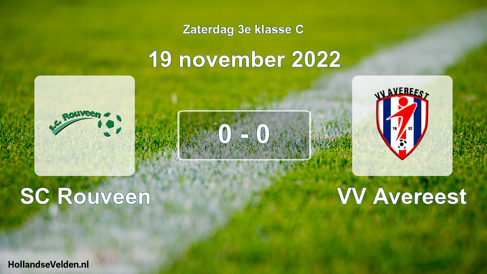 Total number of matches played: SC Rouveen - VV Avereest 0 - 0 (19 November 2022)