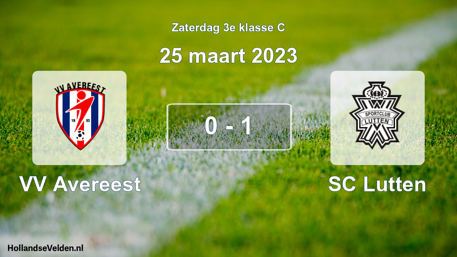 Total number of matches played: VV Avereest - SC Lutten 0 - 1 (25 March 2023)