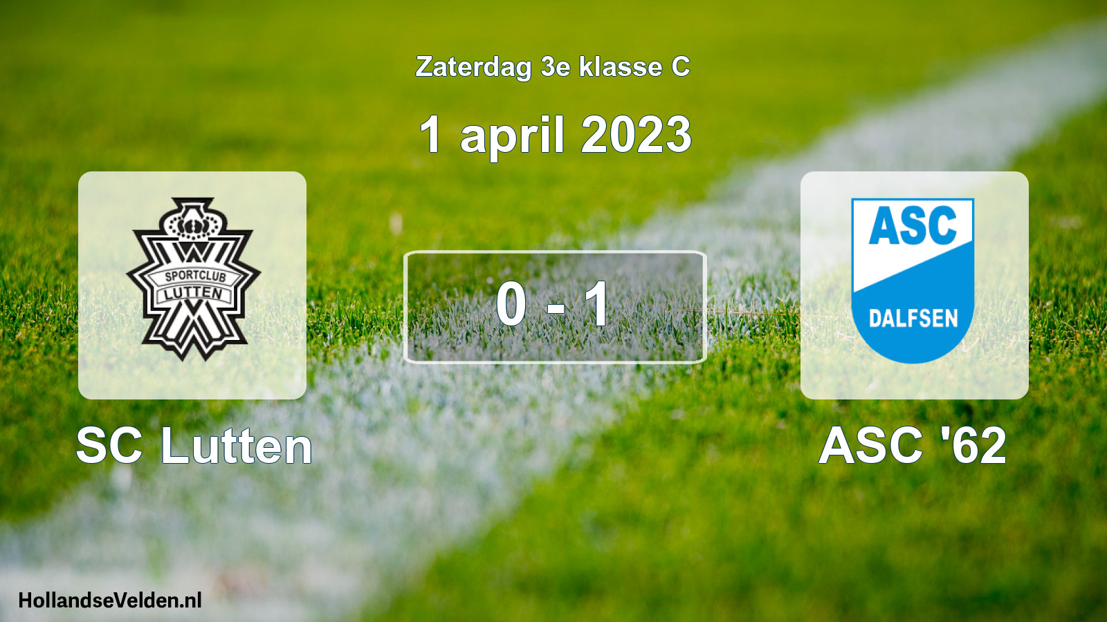 Total number of matches played: SC Lutten - ASC '62 0 - 1 (1 April 2023)
