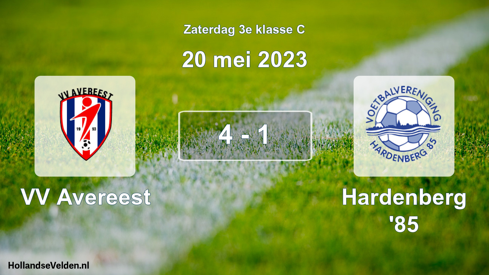 Total number of matches played: VV Avereest - Hardenberg '85 4 - 1 (20 May 2023)