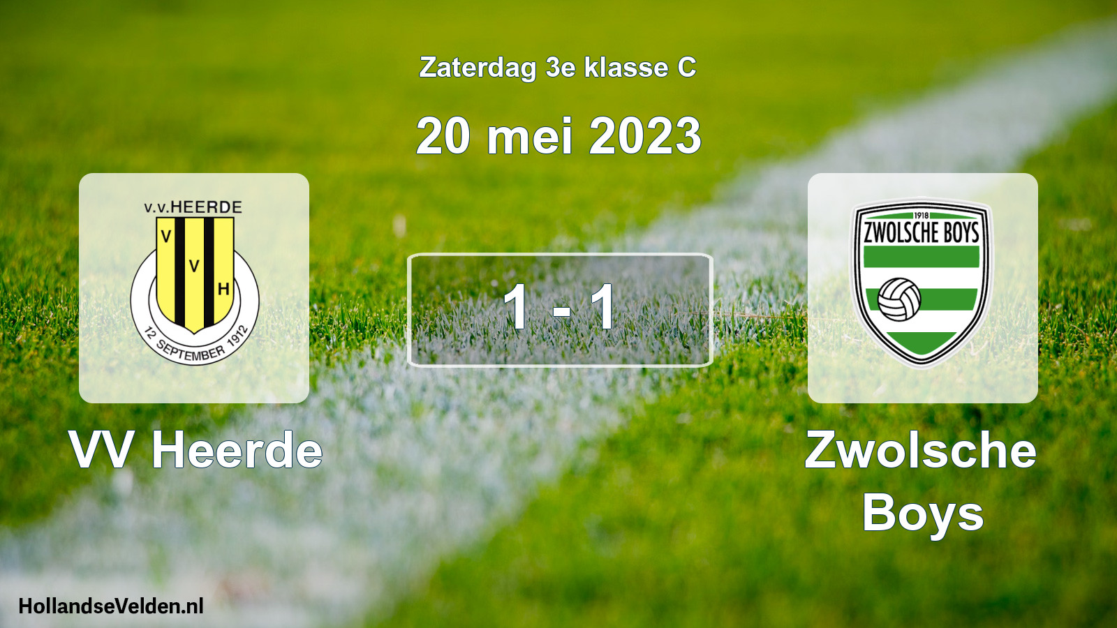 Total number of matches played: VV Heerde - Zwolsche Boys 1 - 1 (20 May 2023)