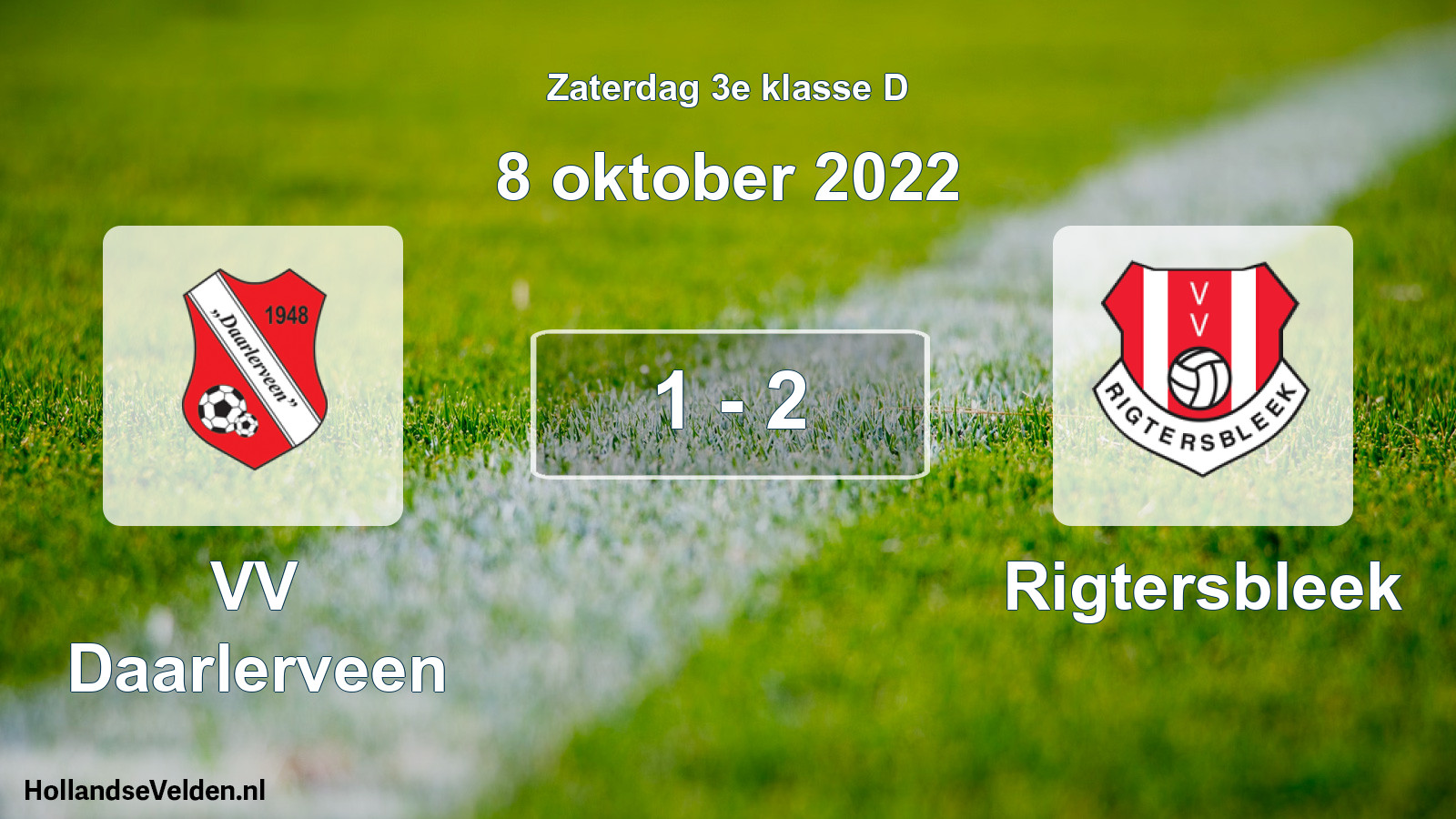 Total number of matches played: VV Daarlerveen - Rigtersbleek 1 - 2 (8 October 2022)