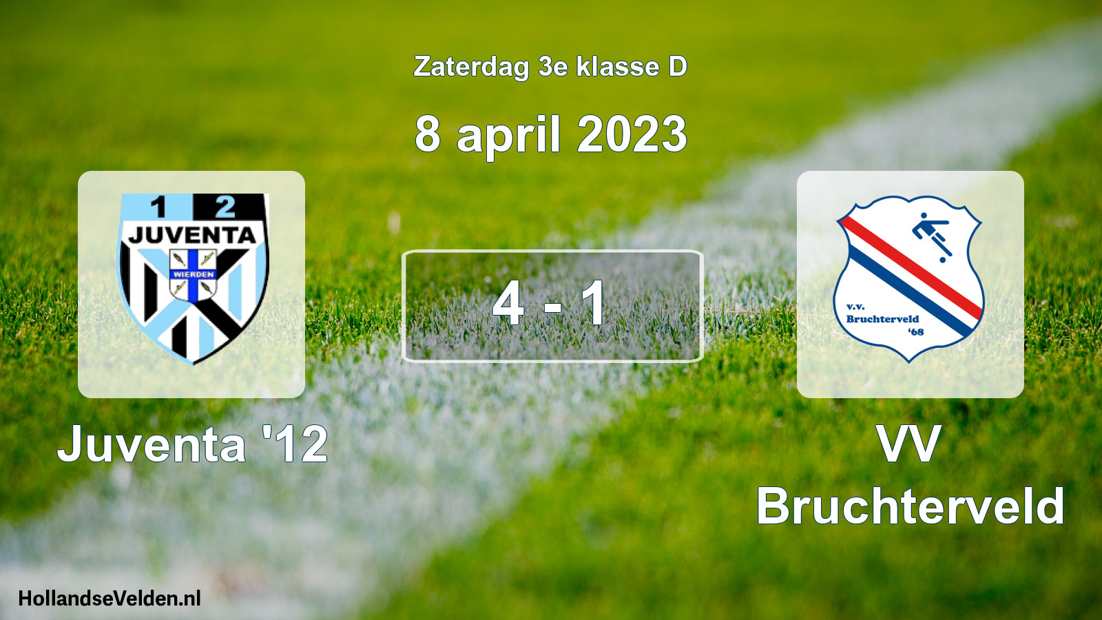 Total number of matches played: Juventa '12 - VV Bruchterveld 4 - 1 (8 April 2023)