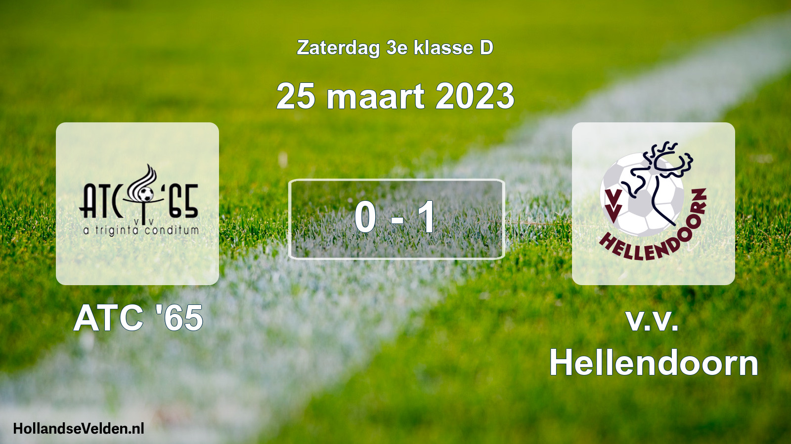 Total number of matches played: ATC '65 - v.v. Hellendoorn 0 - 1 (25 March 2023)