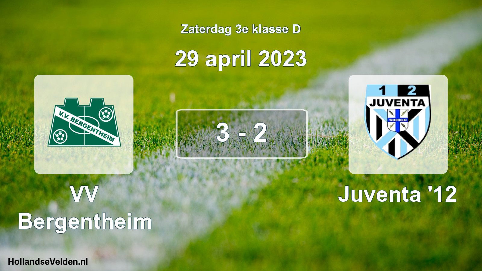 Total number of matches played: VV Bergentheim - Juventa '12 3 - 2 (29 April 2023)