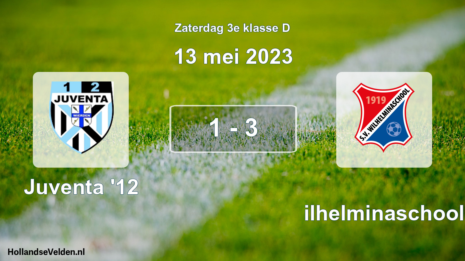 Total number of matches played: Juventa '12 - Wilhelminaschool 1 - 3 (13 May 2023)