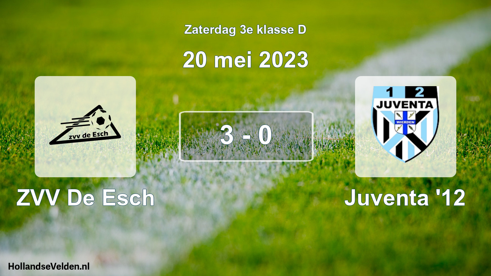 Total number of matches played: ZVV De Esch - Juventa '12 3 - 0 (20 May 2023)