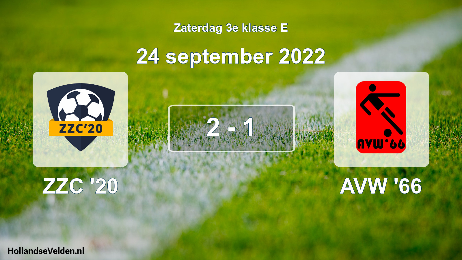 Total number of matches played: ZZC '20 - AVW '66 2 - 1 (24 September 2022)