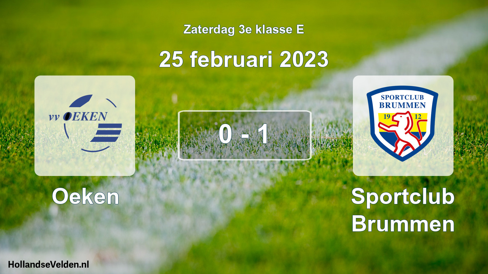 Total number of matches played: Oeken - Sportclub Brummen 0 - 1 (25 February 2023)