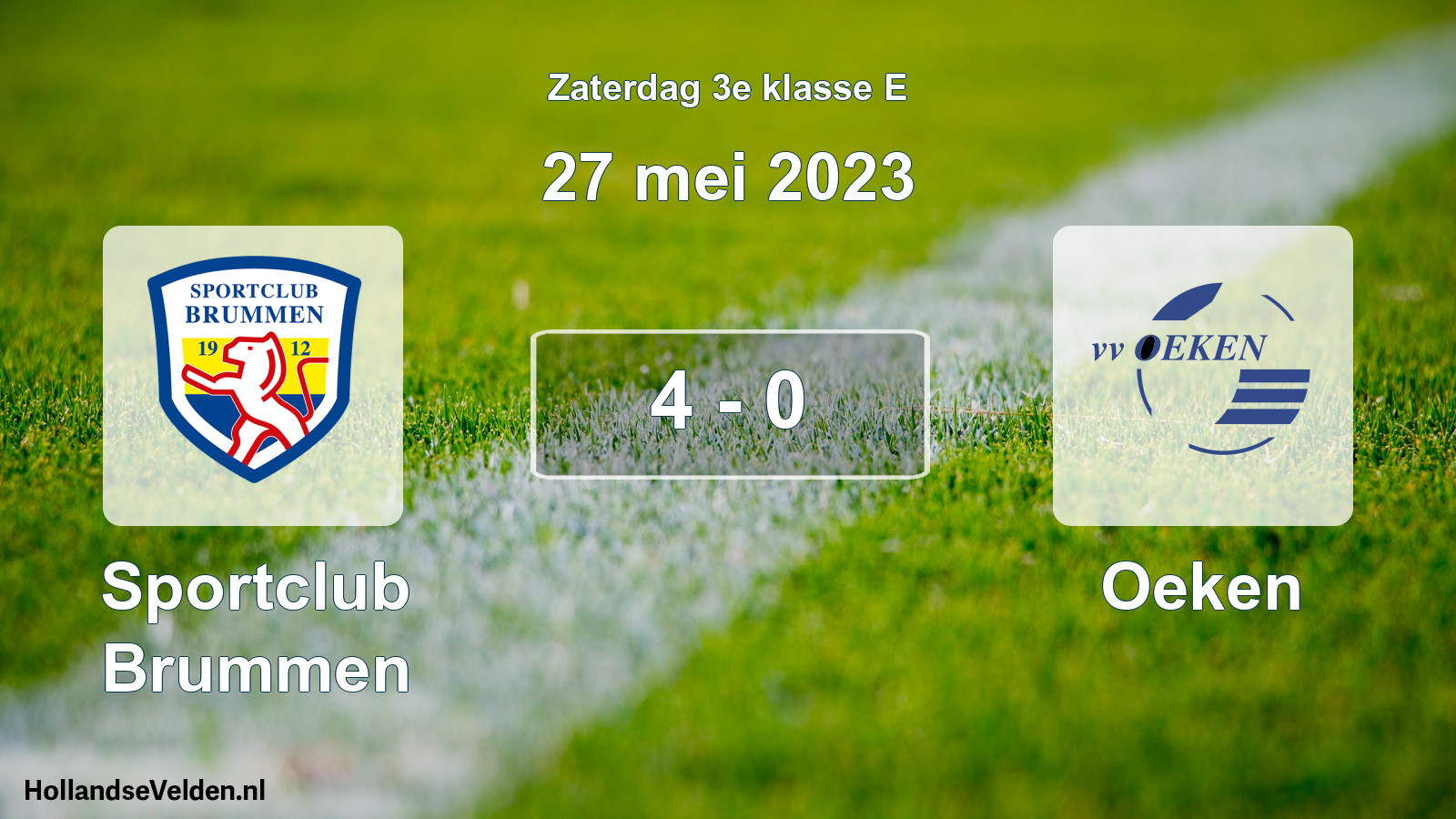 Total number of matches played: Sportclub Brummen - Oeken 4 - 0 (27 May 2023)