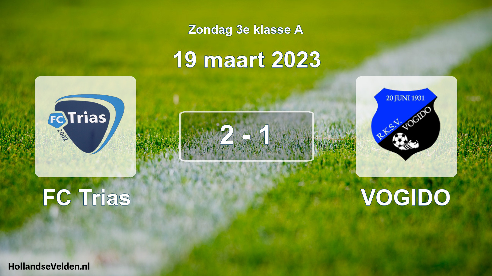 Total number of matches played: FC Trias - VOGIDO 2 - 1 (19 March 2023)