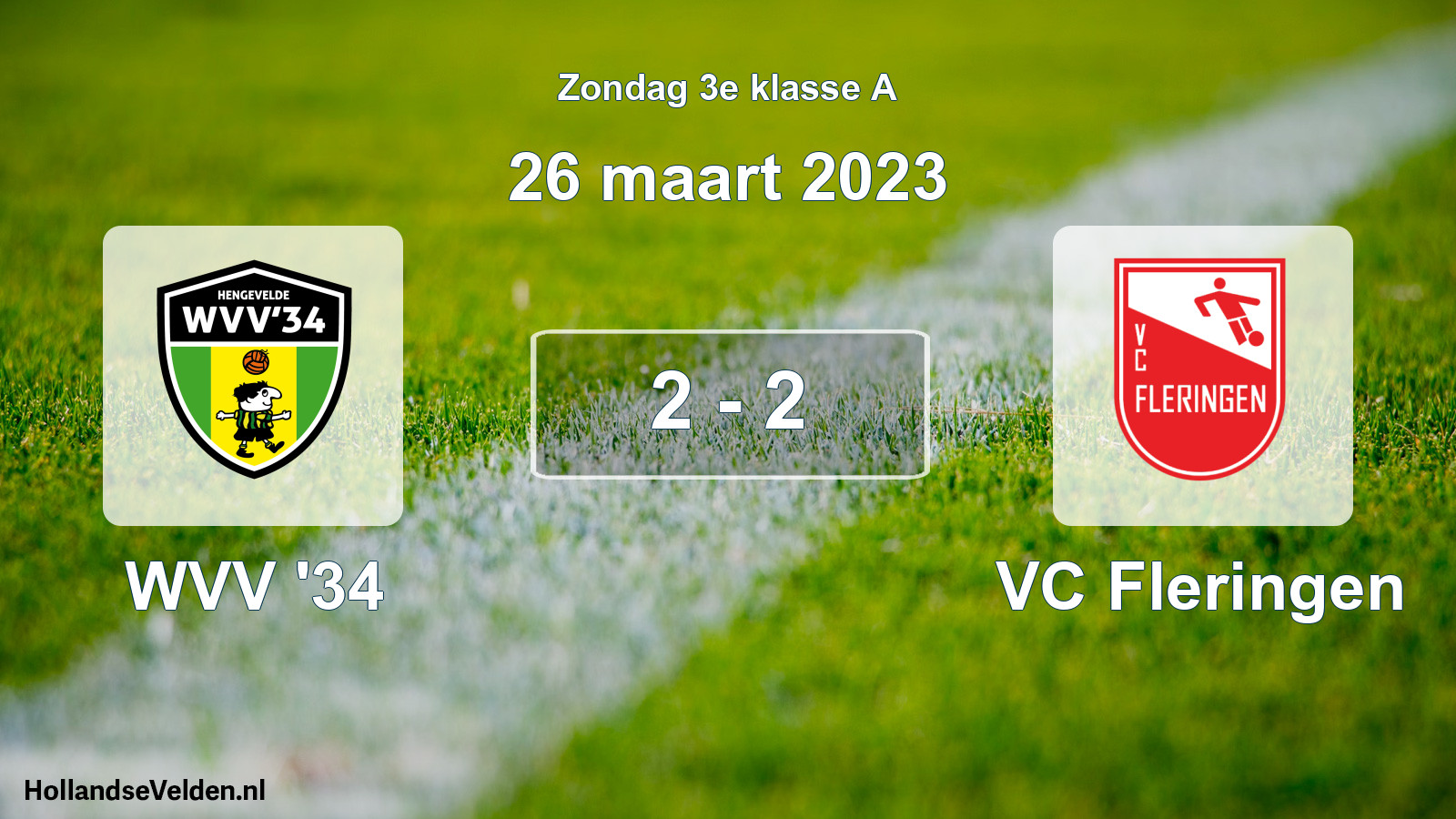 Total number of matches played: WVV '34 - VC Fleringen 2 - 2 (26 March 2023)