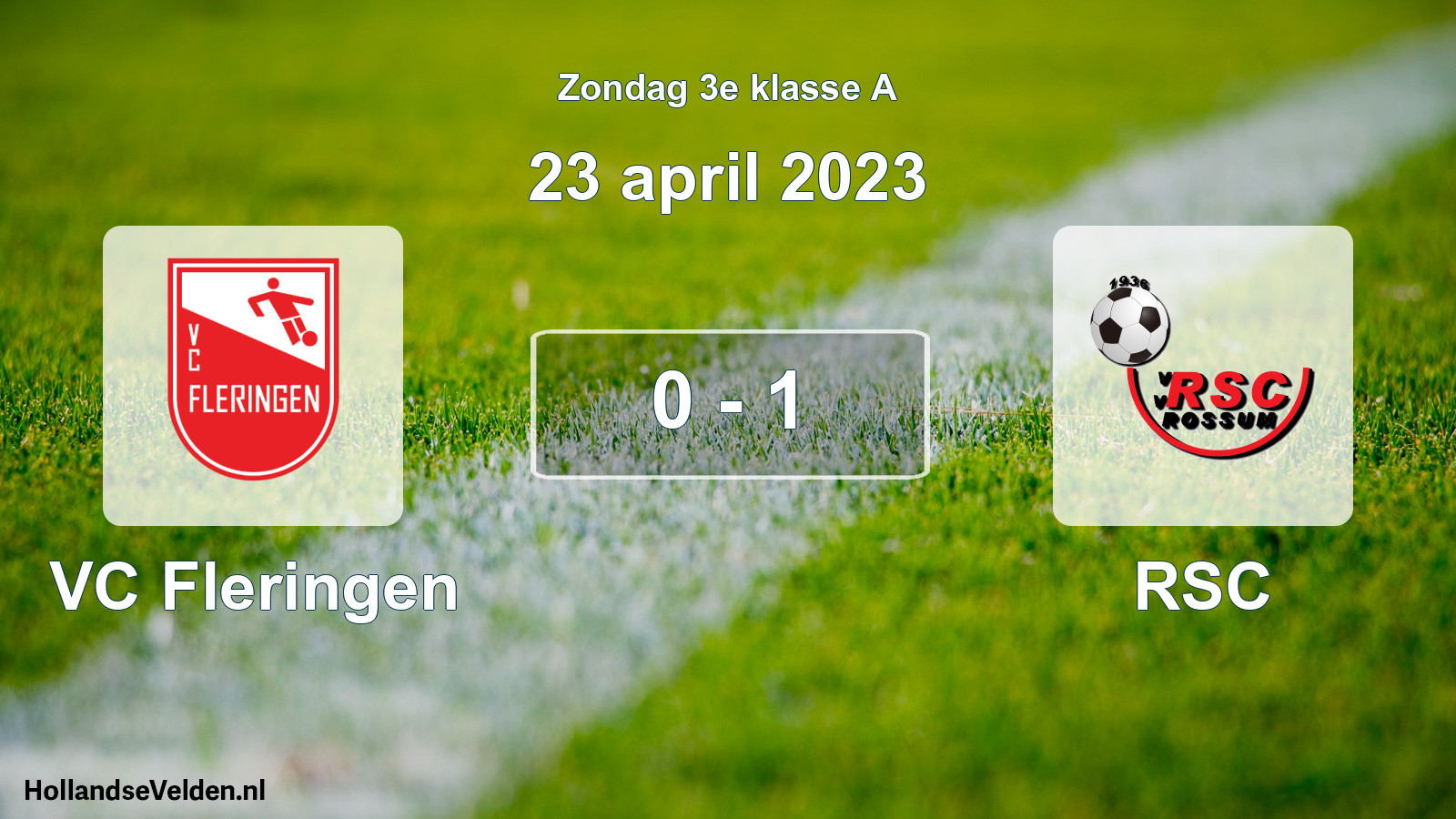 Total number of matches played: VC Fleringen - RSC 0 - 1 (23 April 2023)