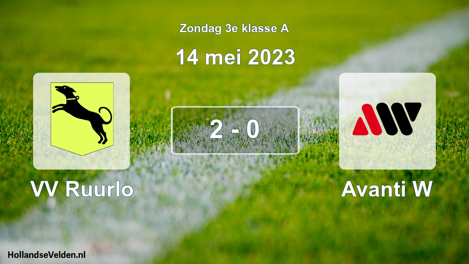 Total number of matches played: VV Ruurlo - Avanti W 2 - 0 (14 May 2023)