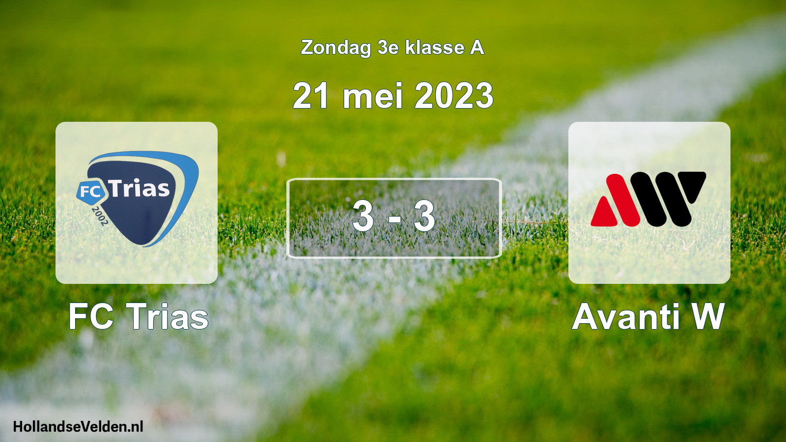 Total number of matches played: FC Trias - Avanti W 3 - 3 (21 May 2023)