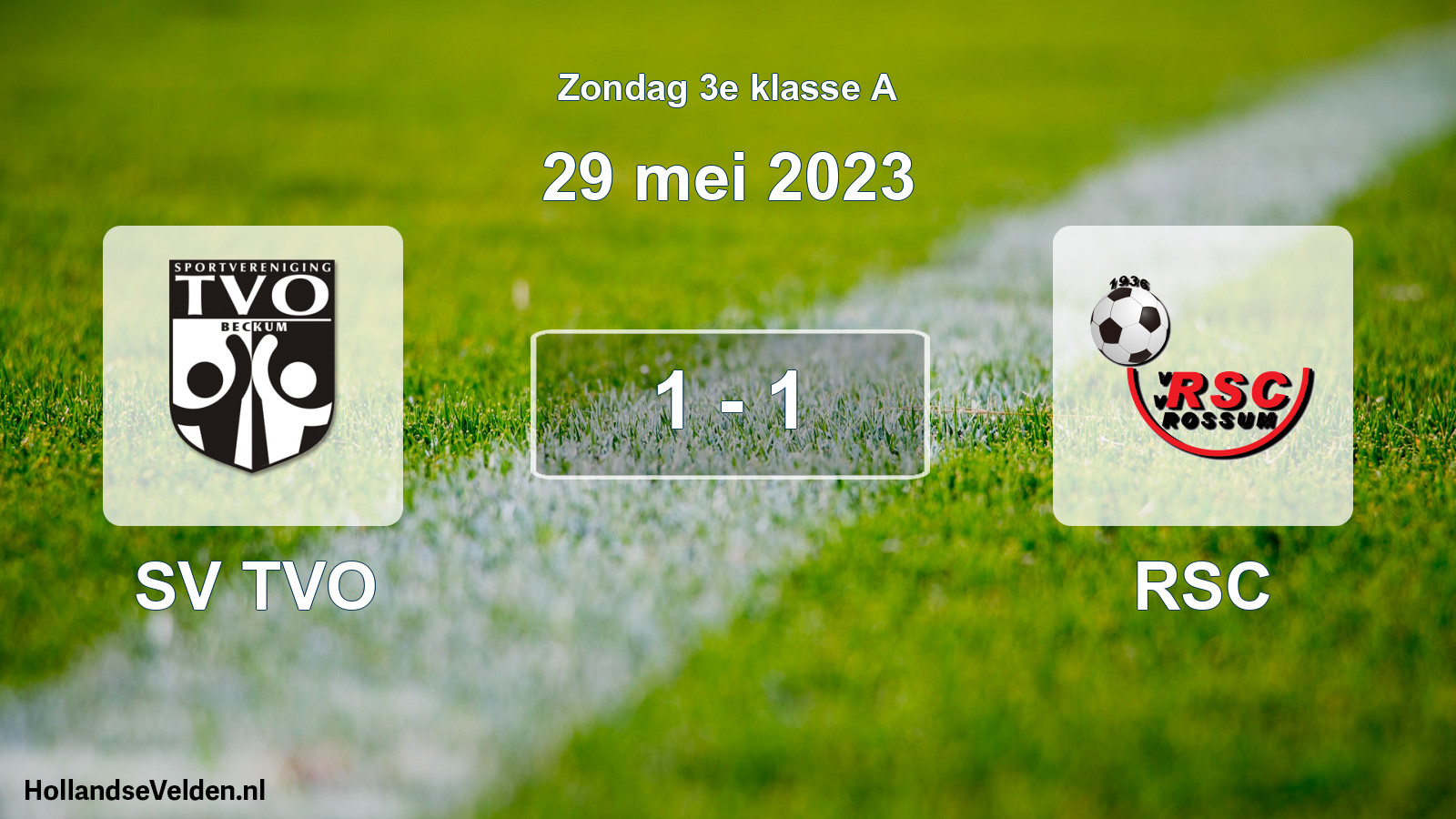 Total number of matches played: SV TVO - RSC 1 - 1 (29 May 2023)