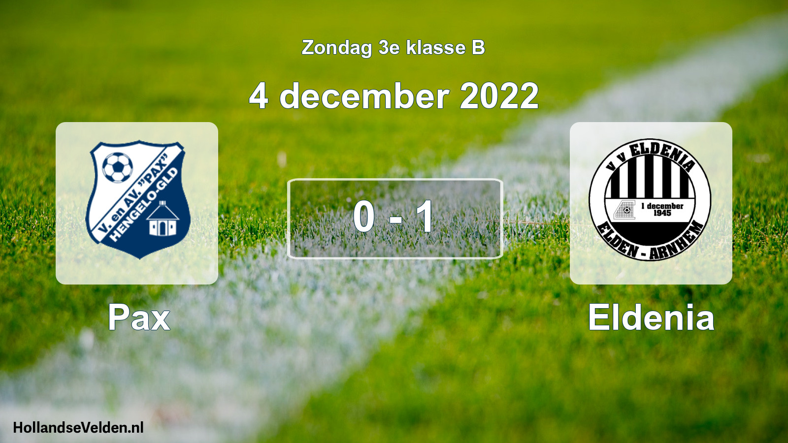 Total number of matches played: Pax - Eldenia 0 - 1 (4 December 2022)