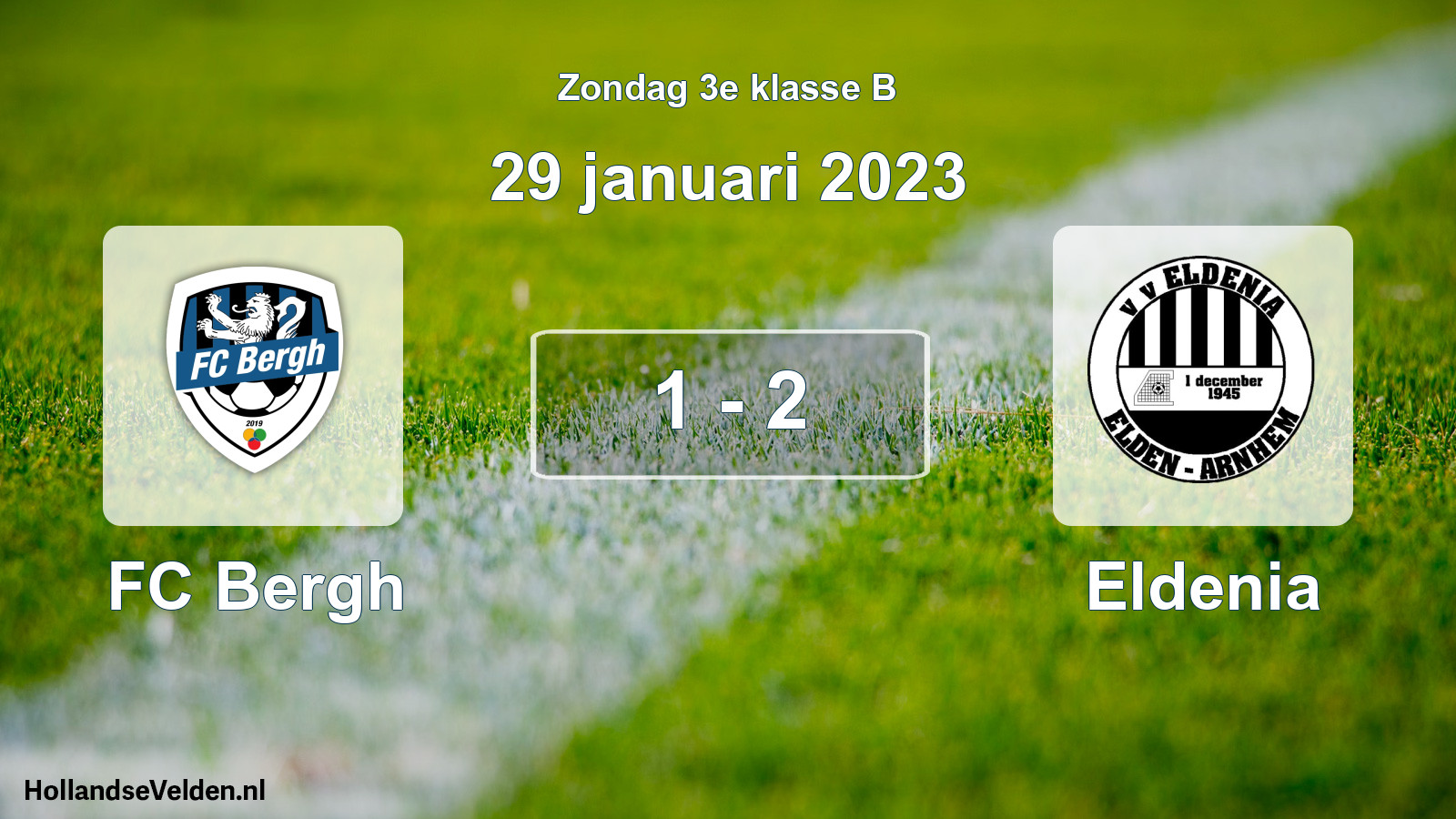 Total number of matches played: FC Bergh - Eldenia 1 - 2 (29 January 2023)