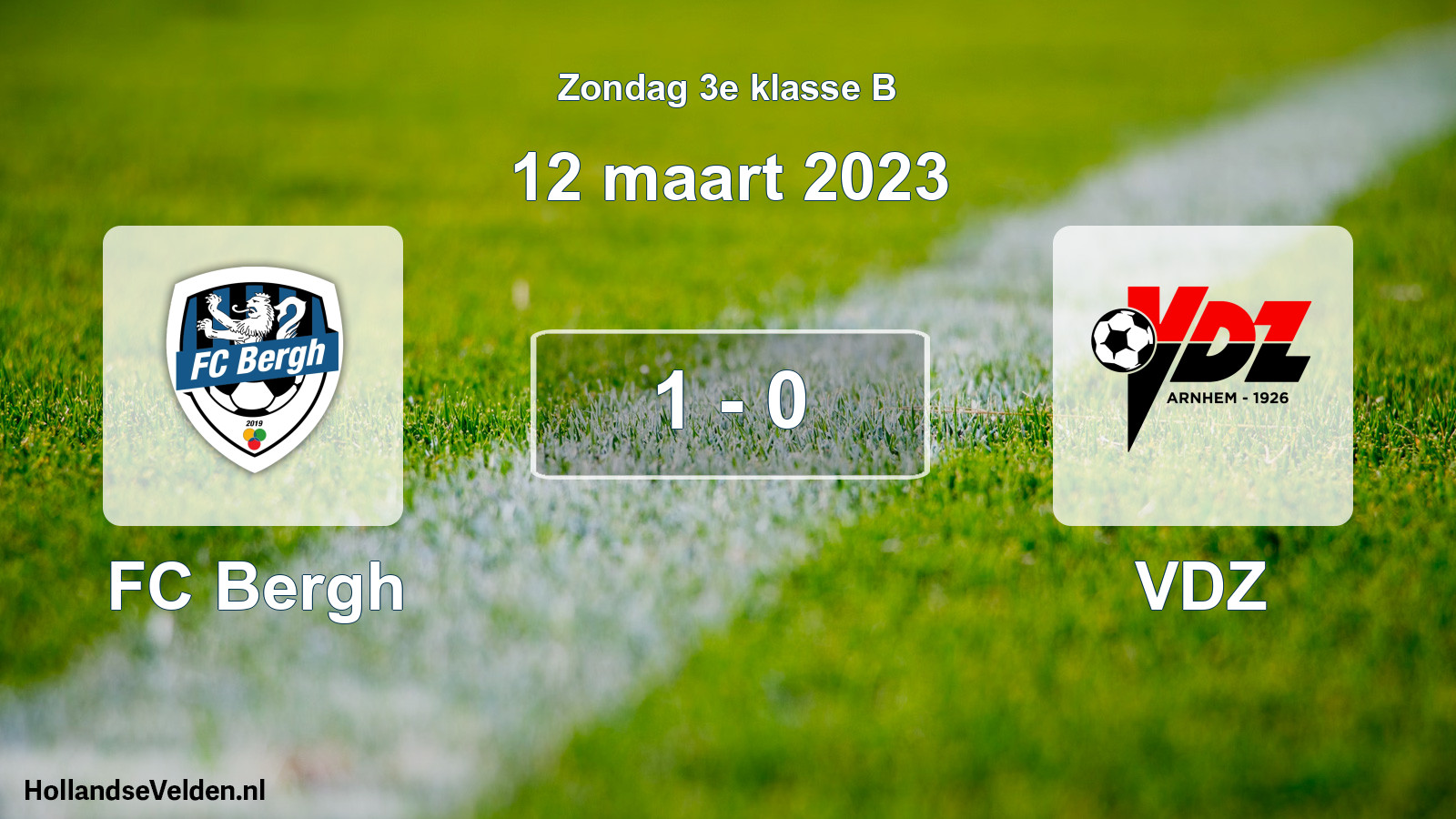 Total number of matches played: FC Bergh - VDZ 1 - 0 (12 March 2023)