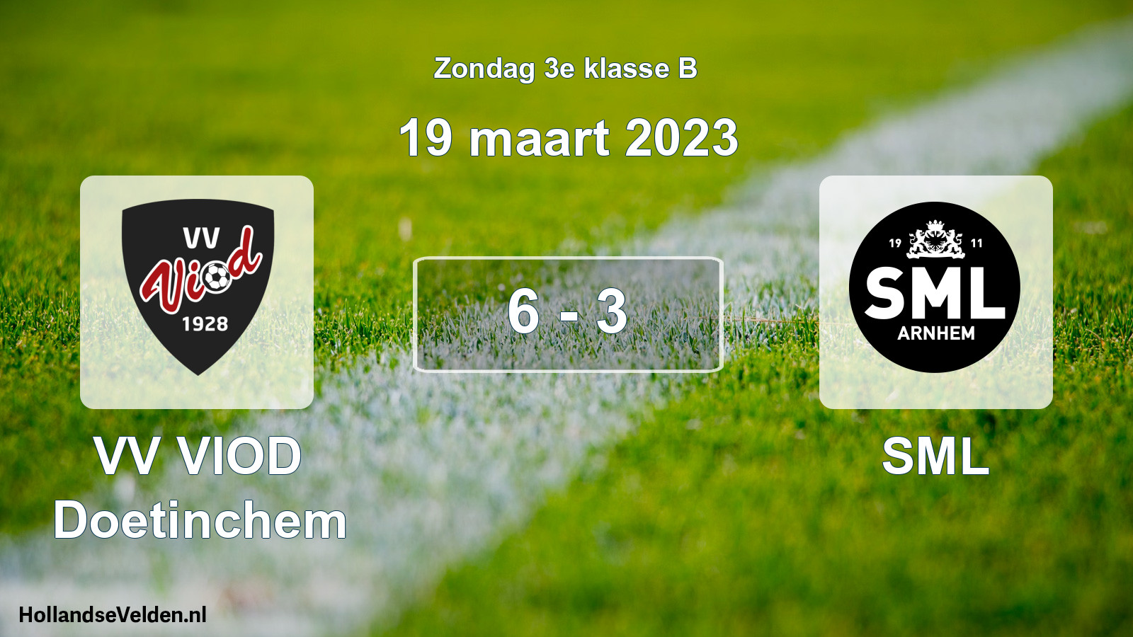 Total number of matches played: VV VIOD Doetinchem - SML 6 - 3 (19 March 2023)